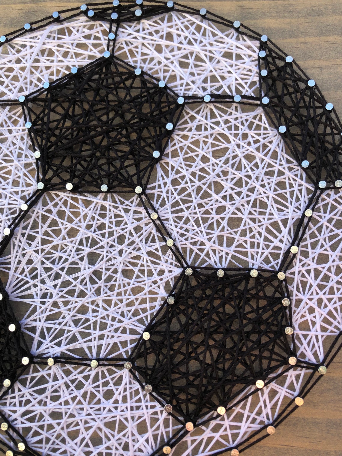 Soccer Ball String Art Sign Ball String Art Sign Sports Etsy