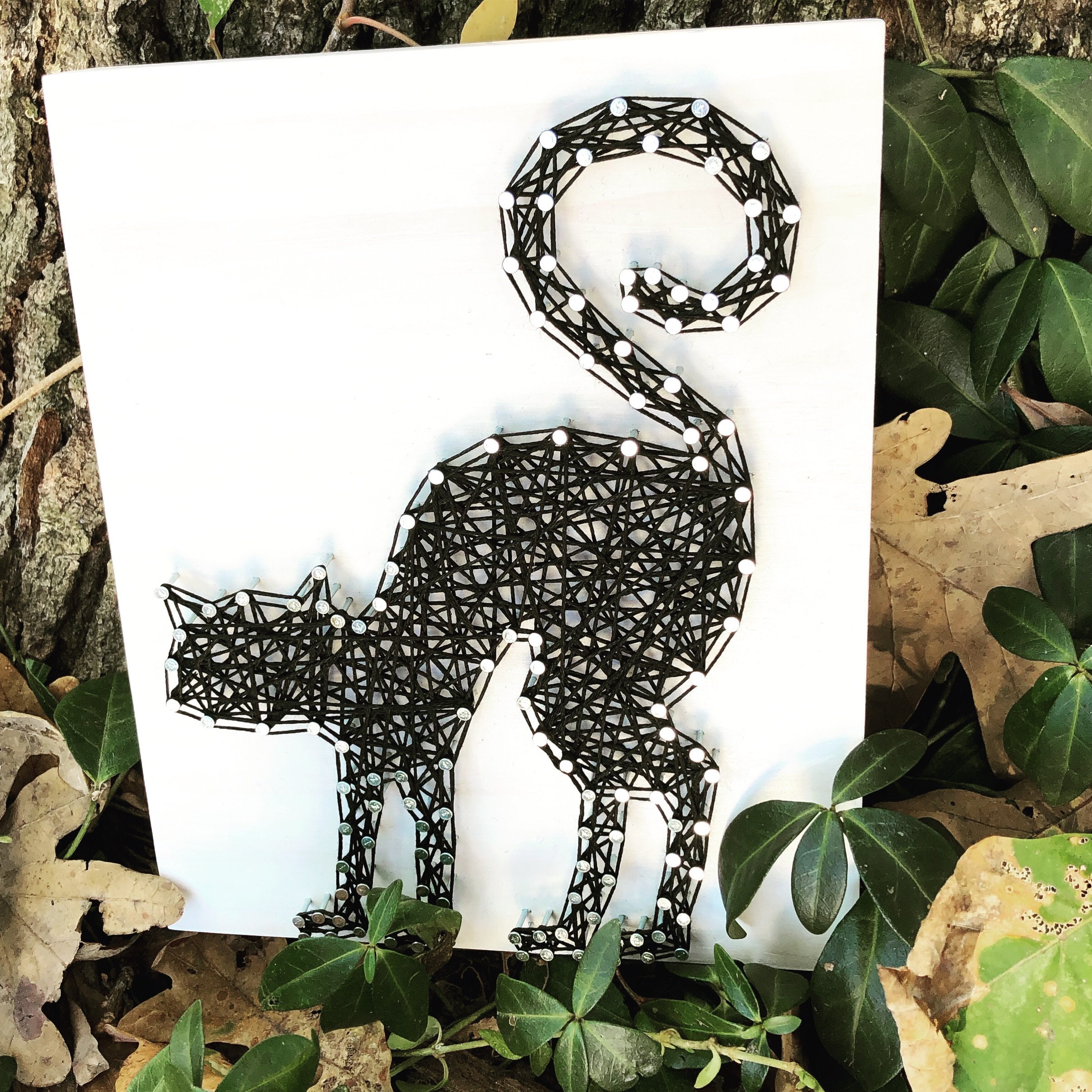 Scaredy Cat Silhouette, Glittered