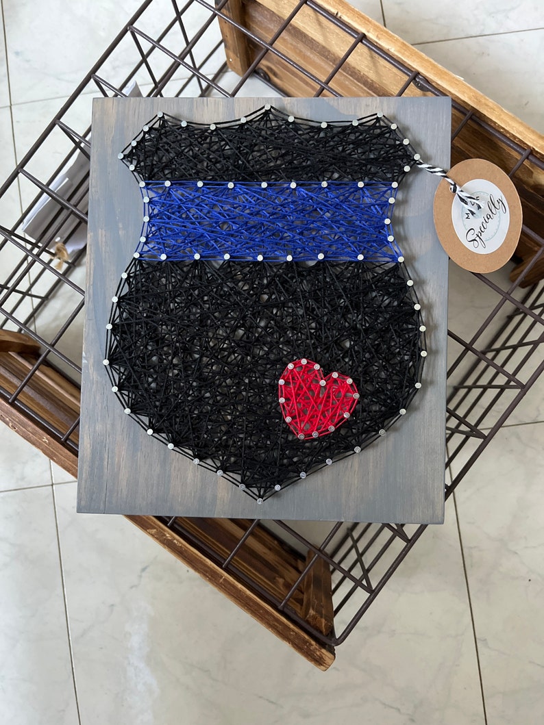 Police Badge String Art Sign for Under 30 Dollars - Etsy