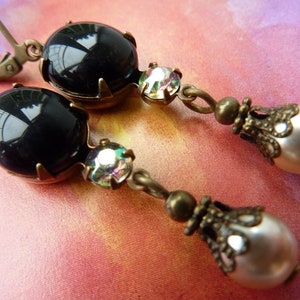Elster Lillys black velvet Earrings image 3