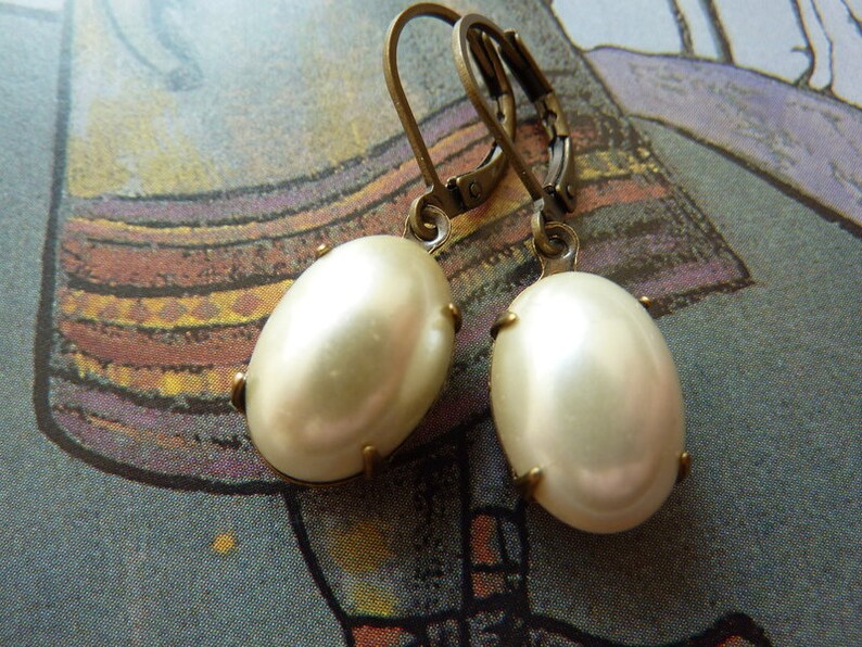 Elster Lillys cream candy Earrings image 2