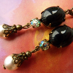 Elster Lillys black velvet Earrings image 1