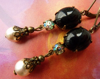 Elster Lillys black velvet | Earrings