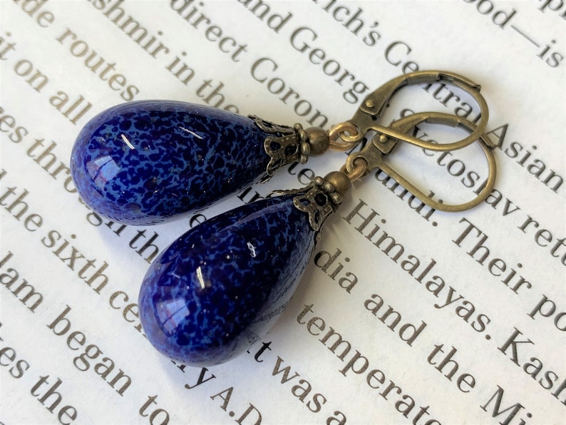 Elster Lillys Lapis Pendulum Earrings image 1