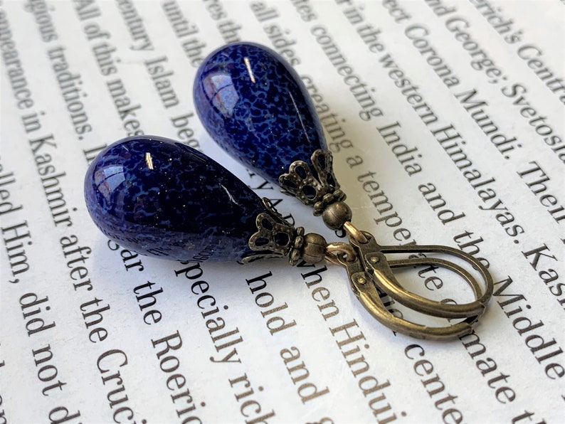 Elster Lillys Lapis Pendulum Earrings image 2