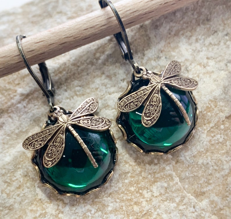 Magpie Lilly's Evergreen Libellchen Earrings image 1