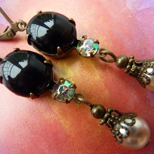 Elster Lillys black velvet Earrings image 2