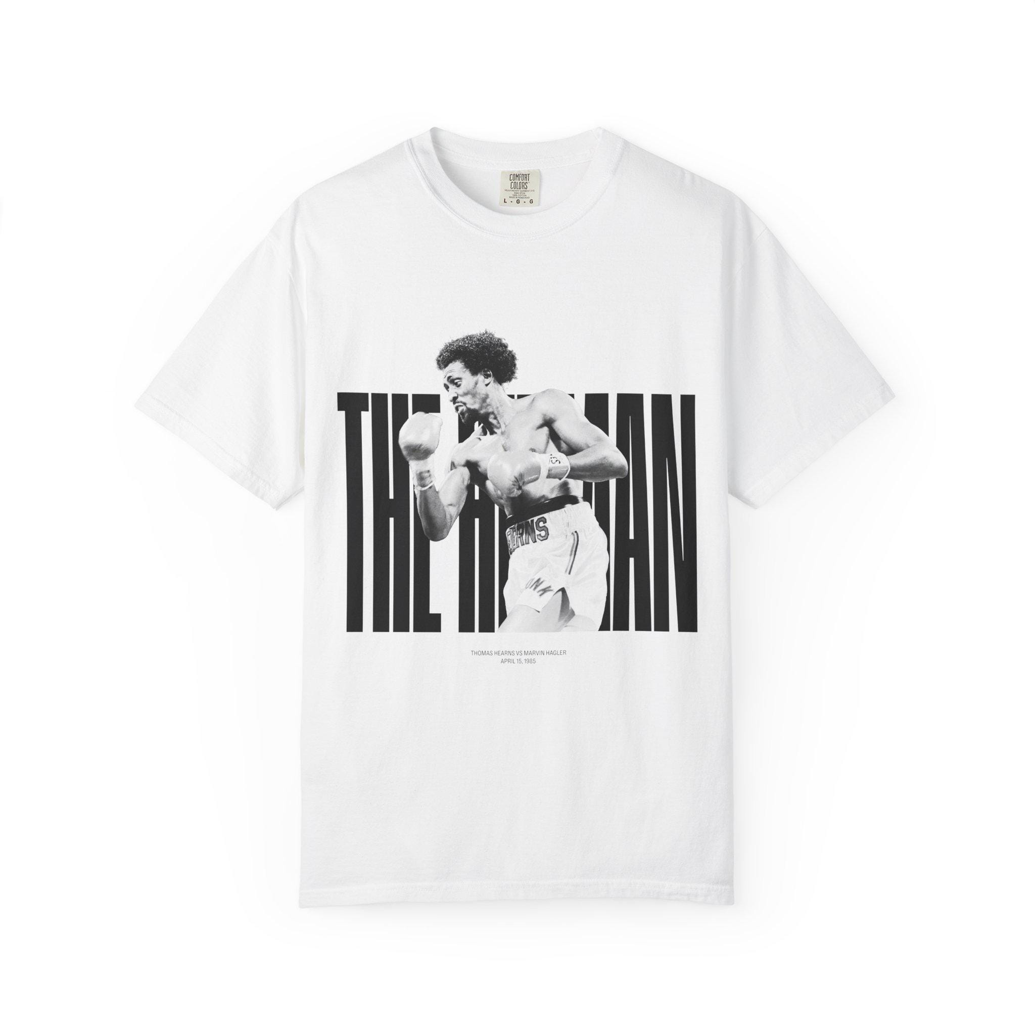 トーマス・ハーンズ vs マービン・ハグラー Tシャツ | 1985年4月15日