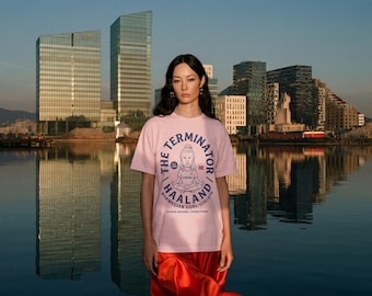 Camiseta retro de Haaland Noruega / Camiseta con estampado vikingo de Terminator