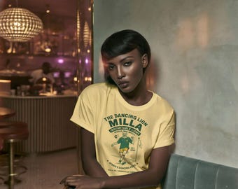 Camiseta Roger Milla Dancing Lion / Camiseta de fútbol vintage Italia '90