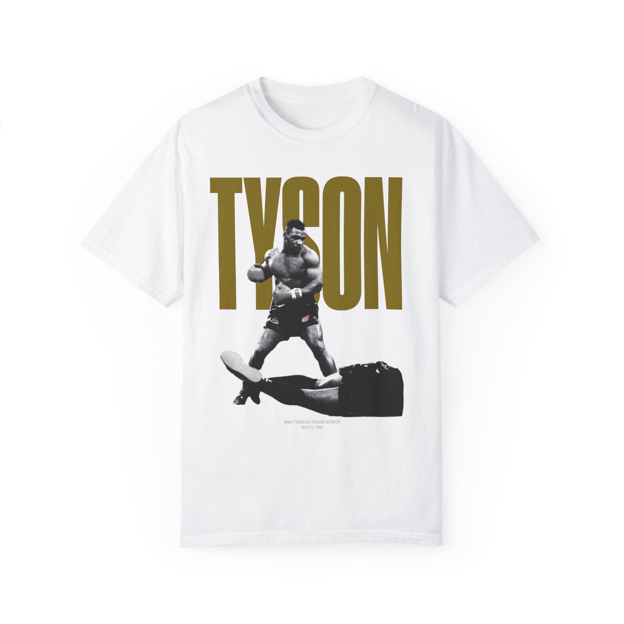 Mike Tyson vs Trevor Berbick T-Shirt | 1986 Heavyweight Champion Victory | Classic Boxing Legends Tee