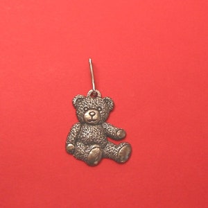 Suwak z motywem cyny z misiem Teddy Bear - prezent z misiem Teddy Bear - pierwszy prezent na Dzień Matki - prezenty miłosne i przyjacielskie - prezent z misiem - zawieszka z misiem Teddy Bear