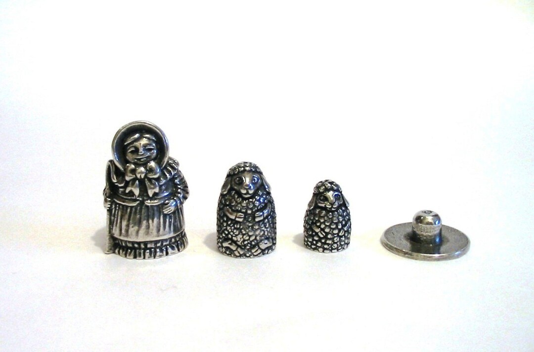 Little Bo Peep Russian Doll Thimble Pewter Collectors Thimble Stacking