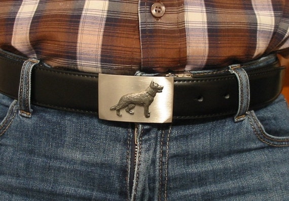 german shepherd belt buckle