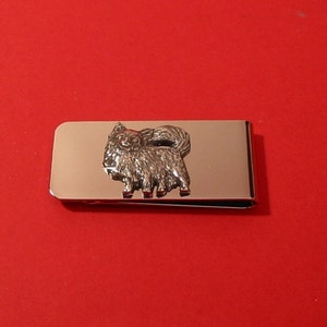 Chihuahua Dog Chrome Plated Money Clip With Pewter Motif Mother Father Vet Pet Dog Gift Christmas present