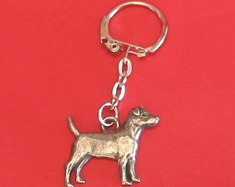 Patterdale Terrier Pewter Keyring - Patterdale Keychain - Patterdale Terrier Gift - Fathers Day Birthday Christmas Gift