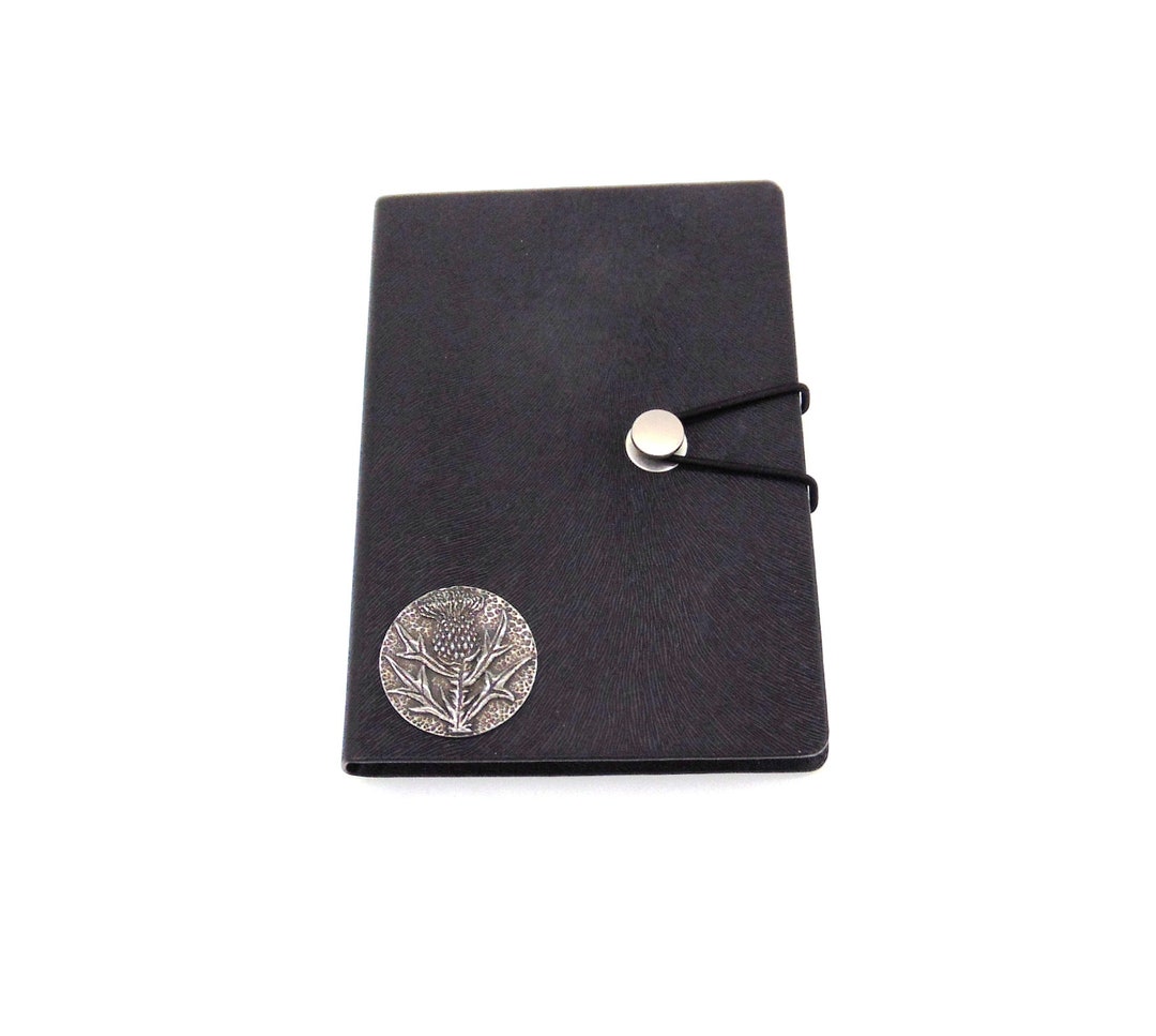 Scotland Notebook. Amazon Scottish Thistle Design Black A6 Journal Notebook - Scottish Notebook ...