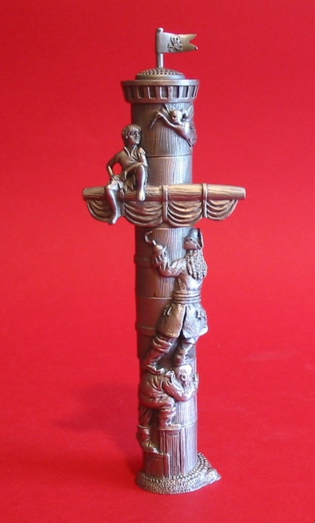 The Peter Pan Thimble Diorama A Set of Six Pewter Collectible Thimbles