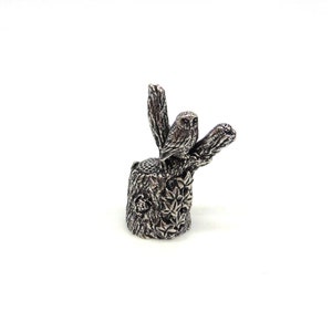 Little Owl Thimble - Pewter Collectors Thimble - Owl Gifts - Bird Thimble - Thimble Collection Gift - Owl Lover Gift Mum Dad Christmas Gift
