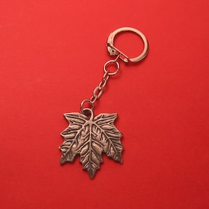 Ahornblatt Zinn Motiv Schlüsselanhänger Vatertag Muttertag Weihnachten kanadische Geschenk