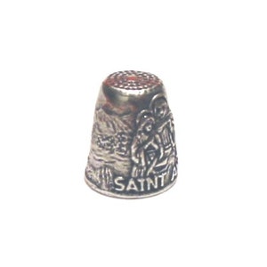 Saint Anne Thimble Patron Saint of Mothers / Grandmothers / Housewives Pewter Collectors Thimble Thimble Collector Gift image 2