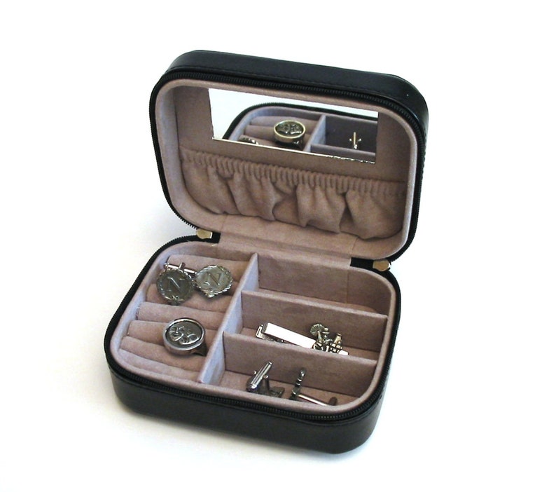 Rock On Design Black Travel Jewellery Box Travel Accessory Stylish Jewellery Case Heavy Metal Gift for Him or Her