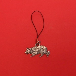 Border Collie Pewter Mobile Phone Charm Vet Mother Father Sheep Dog Gift