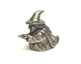The Witch Thimble Pewter Collectible Thimble - Witch Gifts - Thanksgiving Gift - Halloween Gift - Mum Christmas Gift - Grandma Gift