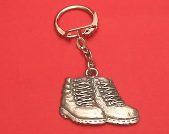 Wanderstiefel Zinn Motiv Schlüsselanhänger - Geschenk für Wanderer - Geschenk für Wanderer - Geschenk für Wanderer - Geschenk für den besten Freund - Geschenk für den besten Freund