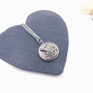 Mole design Necklace - Pewter Pendant Necklace - Wind in the Willows Gift - Mole Gift - Literary Gift - Best Friend Gift - Christmas Gift