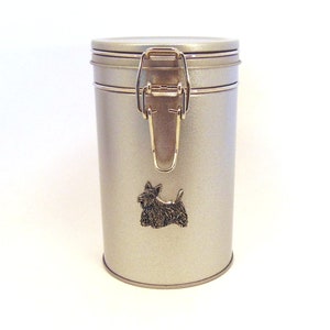 Scottish Terrier Design Hunde Leckerli Dose - Scottish Terrier Geschenke - Scottie Geschenk - Hundekeks Dose