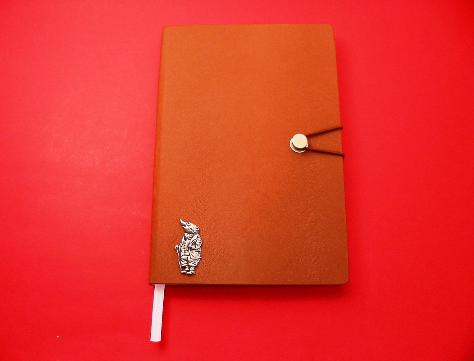 Mr Badger Design A5 Tan Notebook Journal - Wind in the Willows Gift ...