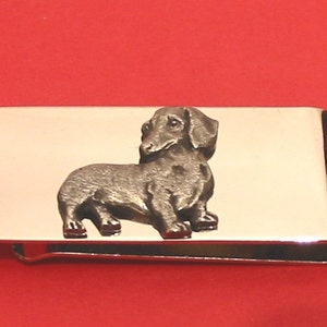 Dachshund design Money Clip - Dachshund Gift - Fathers Day Gift - Dachshund Dad Gift - Dog Lover Gift - Dog Dad Mum Christmas Birthday Gift