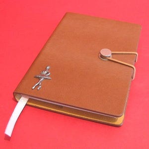Ballerina Design A6 Hellbraun Notizbuch - Tanz Journal - Ballerina Geschenk - Tochter Ballett Geschenk - Ende des Schuljahres Lehrer Geschenk - Tanzlehrer Geschenk