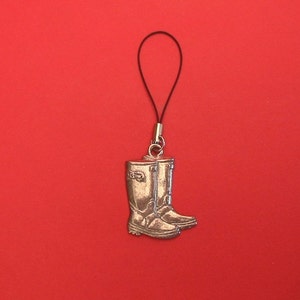 Wellington Boots Mobile Phone Charm Vet Mother Father Countryside Farmer Gardener Gift