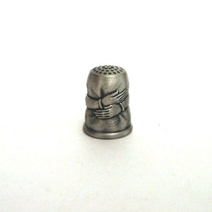 Hug Thimble - Antique Pewter Collectors Thimble - Missing You / Thinking of You Gift - Send a Hug Gift - Hug Token - Pocket Hug - Mum Gift