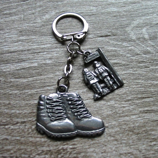 Hiker Keychain Etsy