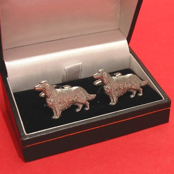 Irish Setter Design Pewter Cufflinks Gift Boxed - Irish Setter Gift - Dog Cufflinks - Dad Christmas Gift - Dog Dad Gift Wedding Gift for Him