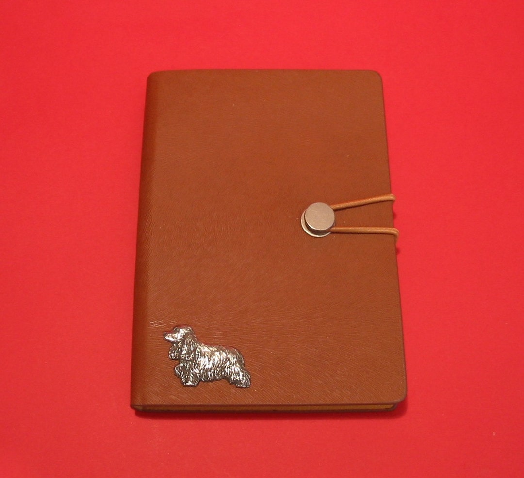 Cocker Spaniel Notebook Cocker Spaniel Design A6 Tan Notebook - Cocker Spaniel Gift - Fathers ...