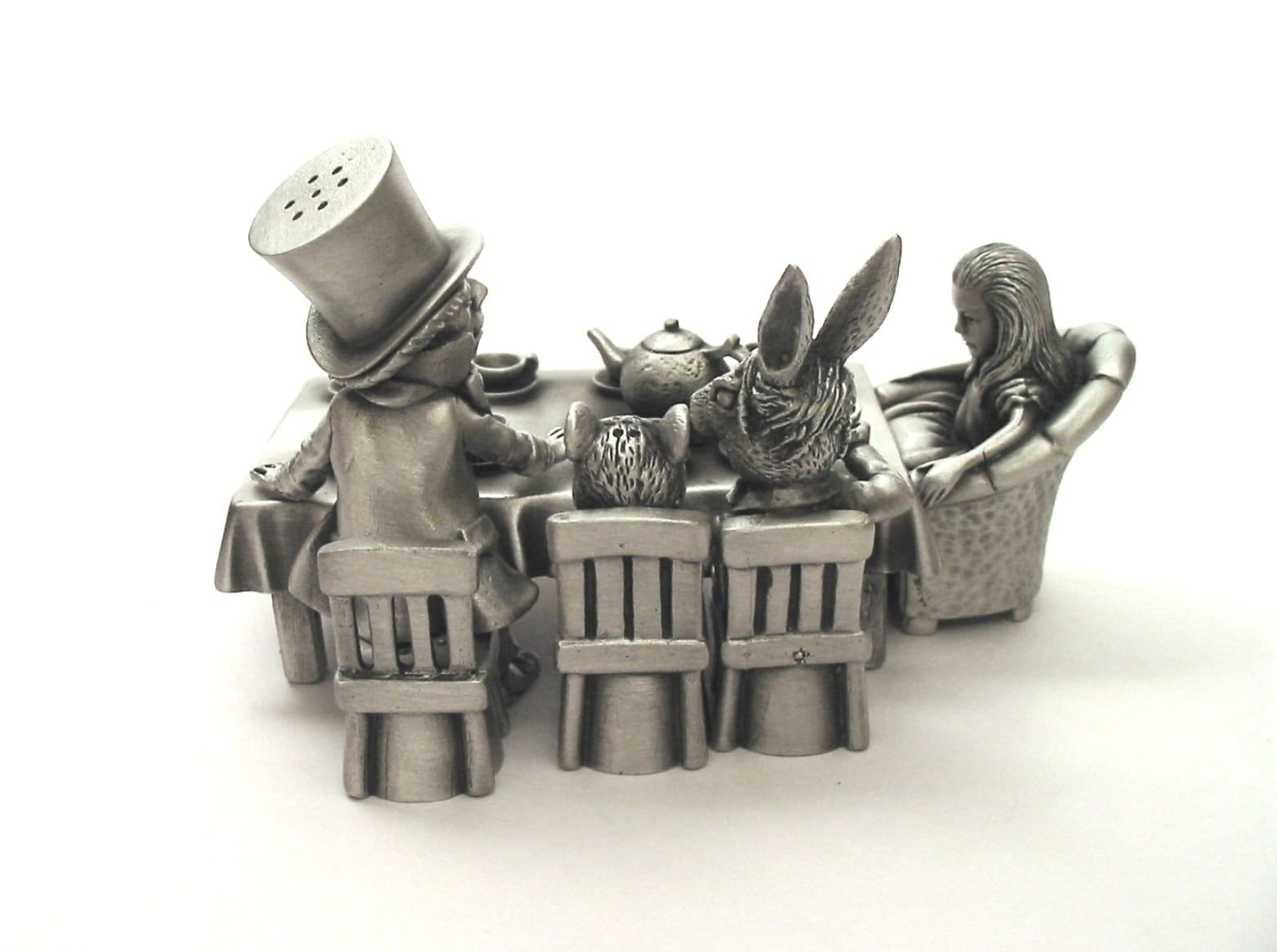 The Mad Hatter's Tea Party Pewter Thimble Diorama Alice Etsy India