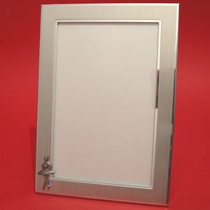 Primaballerina Bild Foto Frame Portrait 6 &quot;x 4&quot; mit der Hand geworfen Zinn Motiv Ballett Lehrer Geschenk