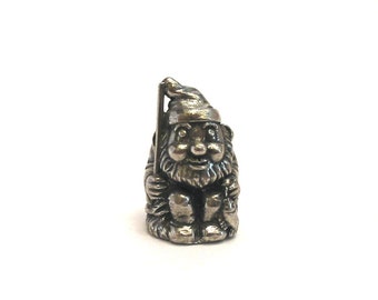 Fishing Gnome Thimble - Pewter Collectors Thimble - Gnome Gift - Gnome Collector Gift - Gnome Figurine - Gnome Ornament