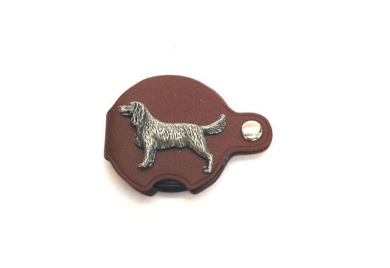 Springer Spaniel Pewter Motif on PU Leather Folding Magnifying Glass Useful Mother Father Gift Christmas Gift