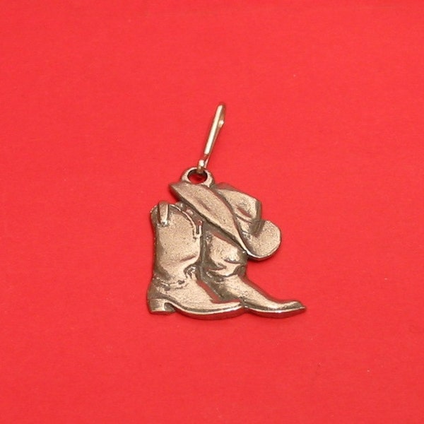 Cowboy Boots And Hat Zipper Pull Country & Western Line Dancing Rodeo Gift