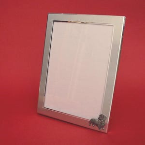 Dachshund Dog Portrait Picture Frame 7" x 5" With Hand Cast Pewter Motif Mother Father Dachshund Gift