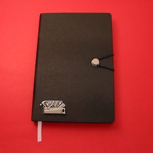 Verktygslådedesign A5 svart anteckningsbok för skrivare - Byggmästare ingenjör DIY-present - Fars dag-jubileumspresent till jul