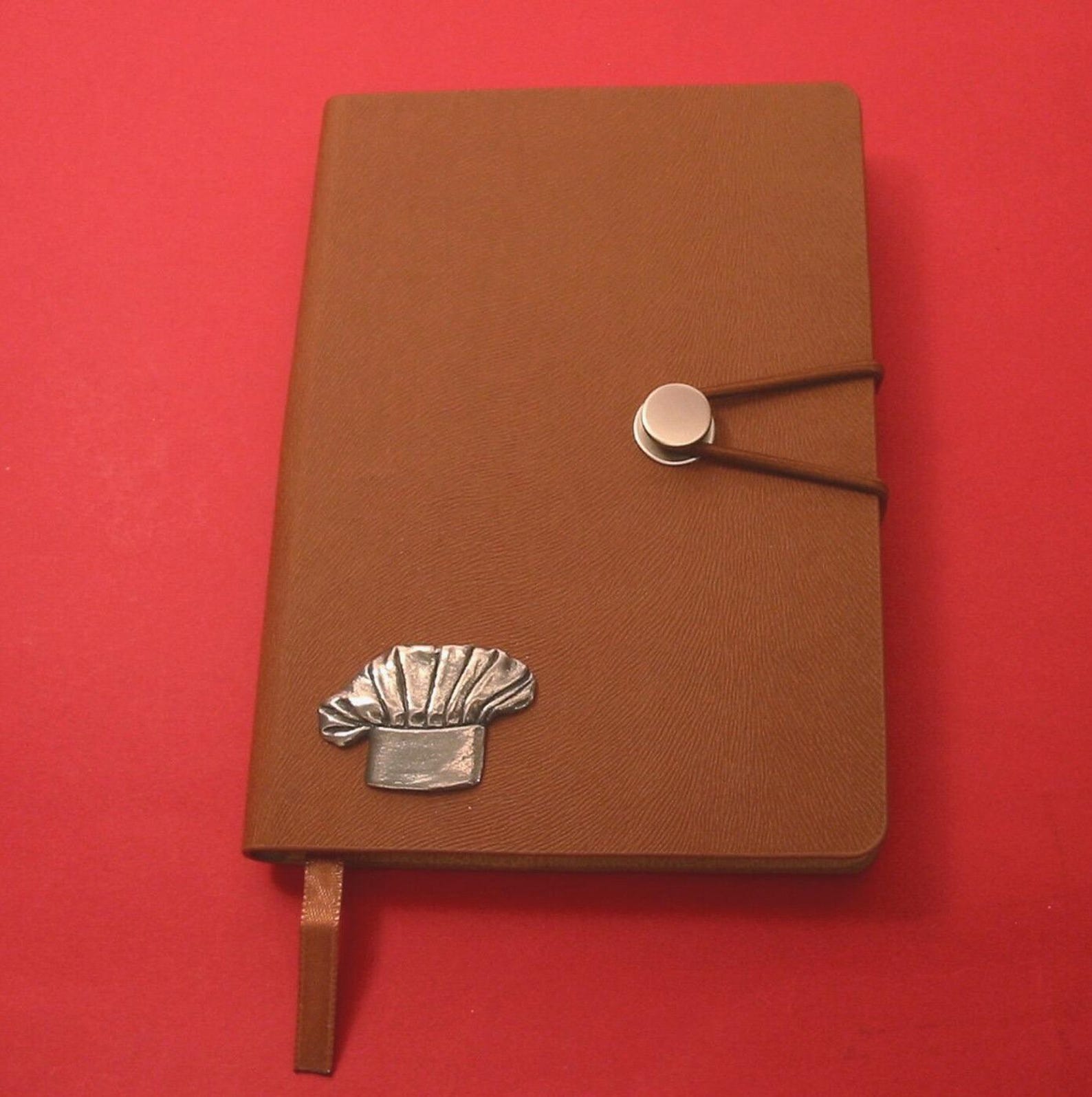 Chefs Note Book Chef's Hat Tan A6 Notebook - Cooking Journal - Recipe Cooking Notebook ...