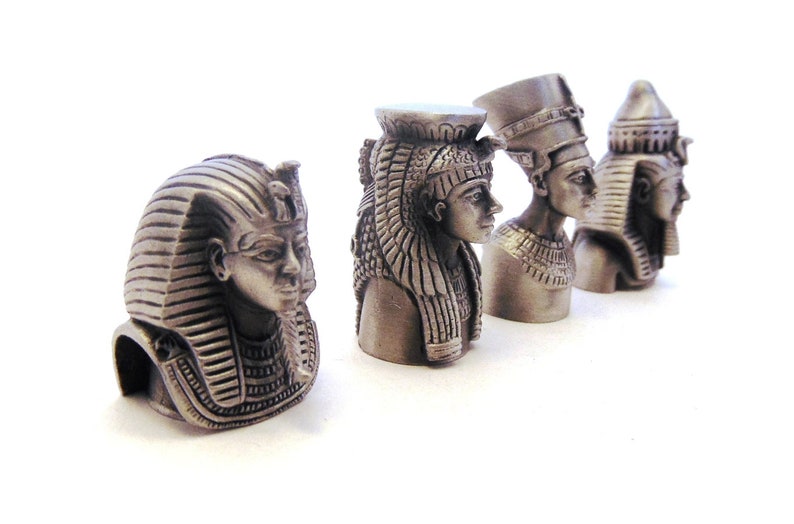 Tutankhamun Thimble Pewter Collectible Thimble Egyptian Pharaoh Gift Tutankhamun Gift Thimble Collector Gift Egypt Gift image 9