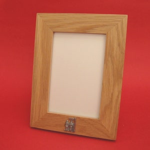 Public Foot Path Design Real Oak Picture Frame 6&quot; x 4&quot; With Hand Cast Pewter Ramblers Walkers Gift