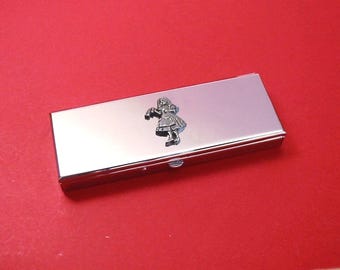 Alice in Wonderland Design Seven Day Pill Box - Medication Organiser - Pill Case - Small Trinket Box - Christmas Gift